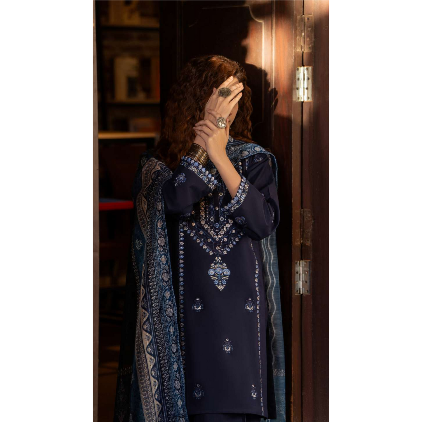 3 Pc Embroidered Cambric Cotton Ready to Wear Eid Collection by Casuallite | UCA-13