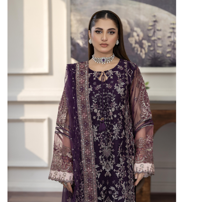 UTT-08 Luxury Festive Net Collection | Ready to Wear | Traditional Thread