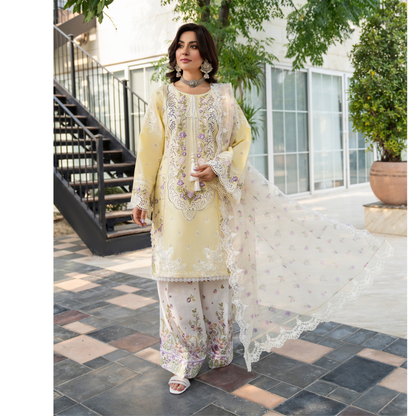 KC-1486 Chikenkari Luxury Cotton farshi Shalwar Collection | Ready to Wear | Karma Collection