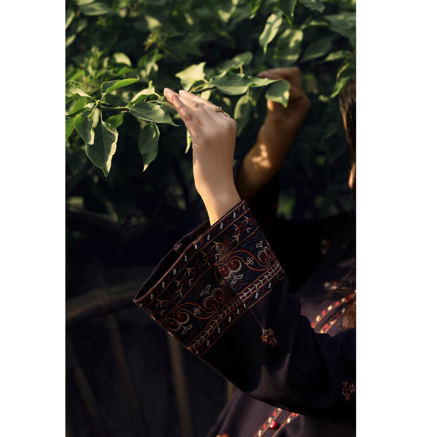 UCA-33 "Shadows" Embroidered Khaddar with Wool Shawl Winter Collection by Casuallite