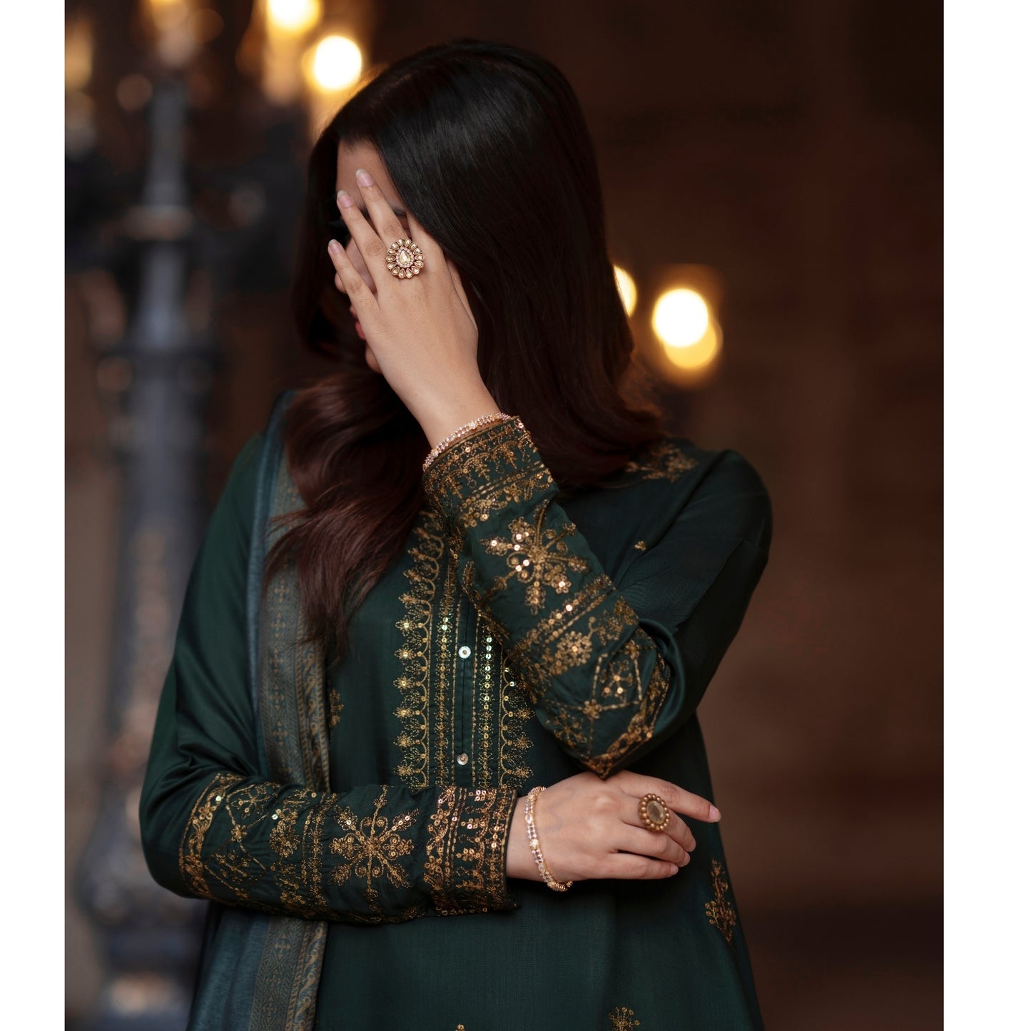 UCA-35 Darbar Festive Drop Embroidered Collection by Casuallite