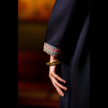 UCA-36 ELARA Festive Embroidered Viscose Dress with Printed Silk Dupatta | Women’s Festive Wear Pakistani Designer Outfit by Casuallite