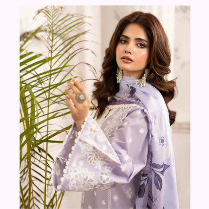 KC-1566 "Tabeer" Embroidered Festive Cambric Cotton Collection by Karma Collection