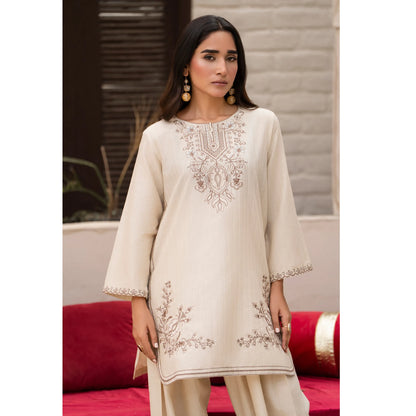 UA-257 Embroidered Cambric Cotton Co-Ord Set | Ready to Wear | Asian Clothes