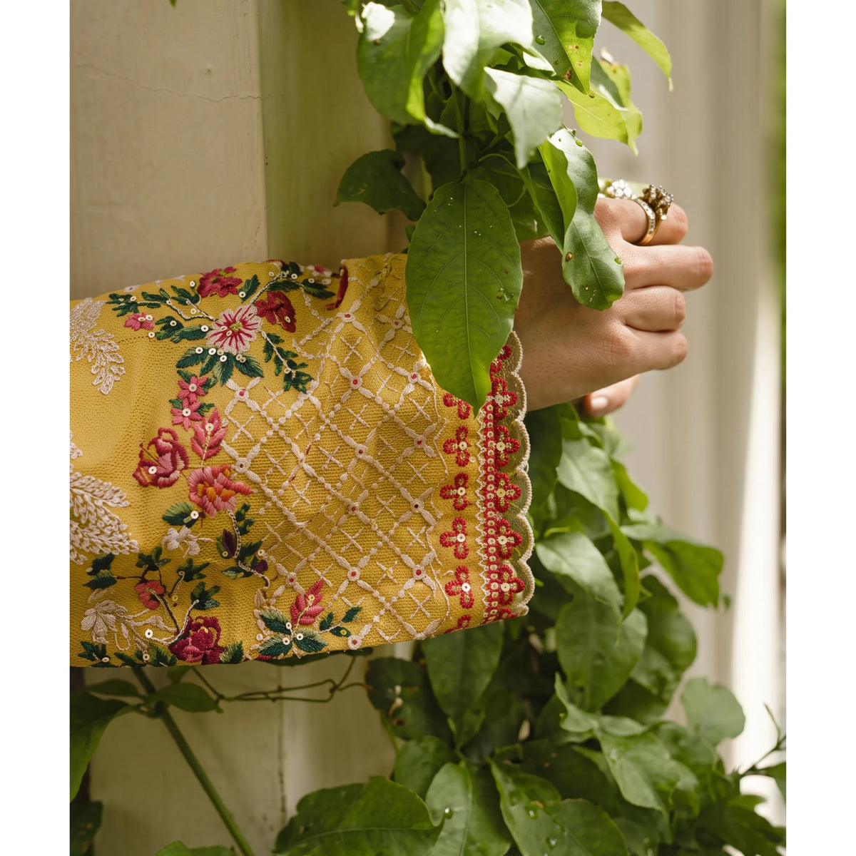 UCA-46 "Sakoon" Embroidered Cambric Cotton Pc Collection | Casuallite
