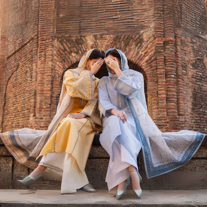 UCA-15 3 Pc Embroidered Cambric Cotton Ready to Wear Eid Collection by Casuallite