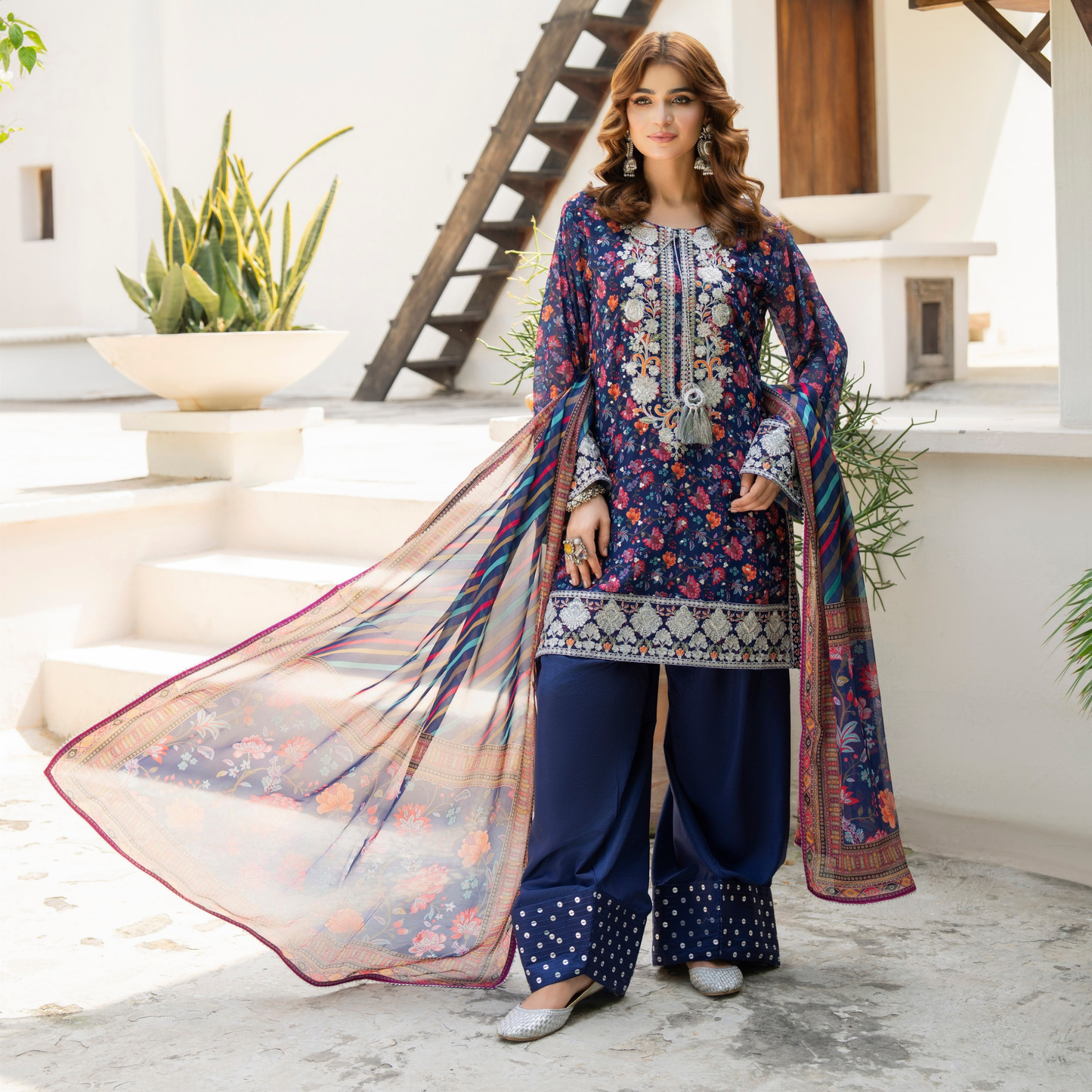 "Khumaar" Embroidered Georgette Collection by karma Collection Asian Wear Pakistani Dresses