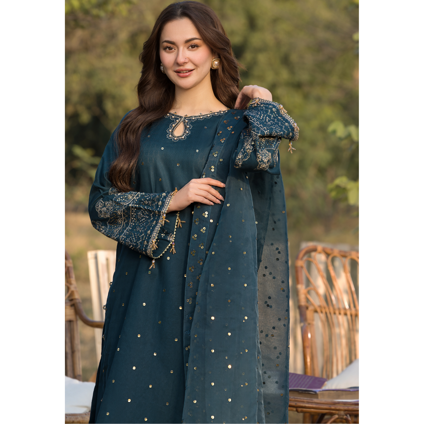 UAL-02 3 Pc Cotton Jacquard Ready to Wear Collection | Simrans