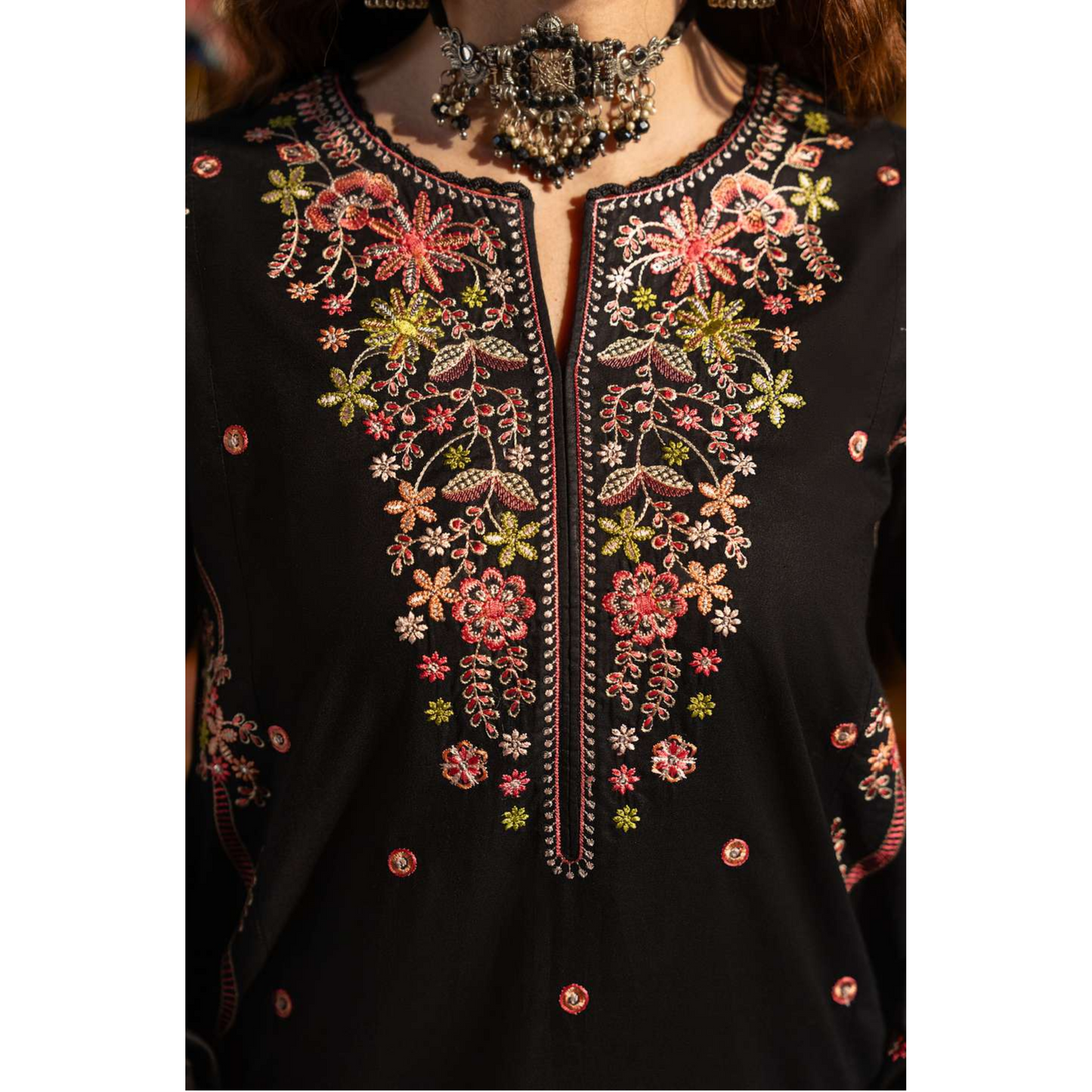 3 Pc Embroidered Cambric Cotton Ready to Wear Eid Collection by Casuallite | UCA-13