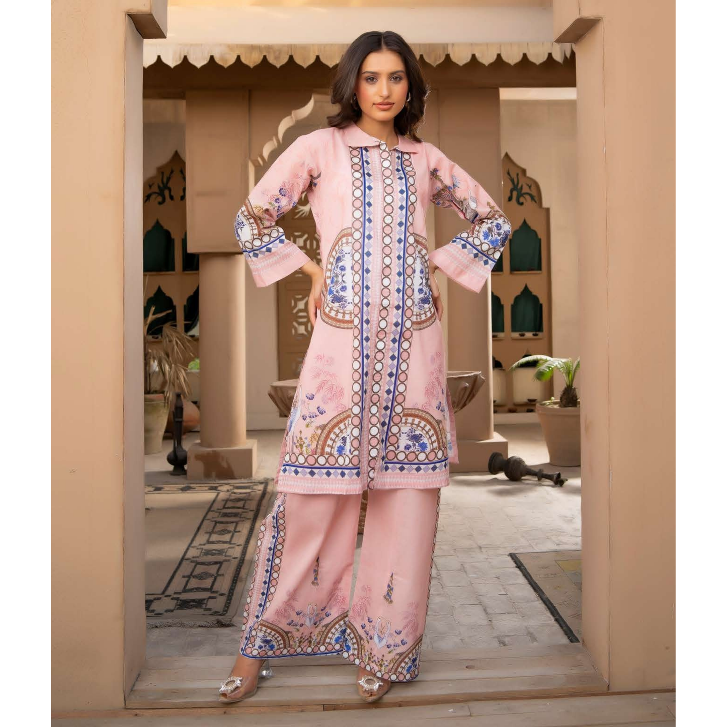 UMRZ-45 2 Pc Printed Cotton Co-Ord set |Ready to Wear| Rangz