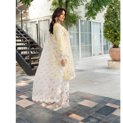 KC-1486 Chikenkari Luxury Cotton farshi Shalwar Collection | Ready to Wear | Karma Collection