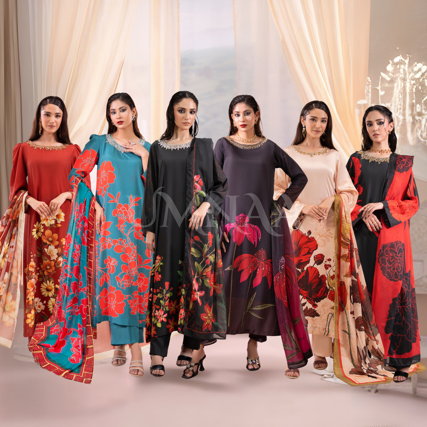 RA-20 3 Pc Printed Silk Collection |Ready to Wear | Raniya.h