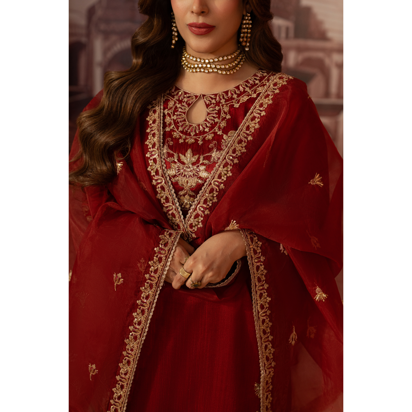 UA-170 Raw Silk Embroidered Festive Collection
