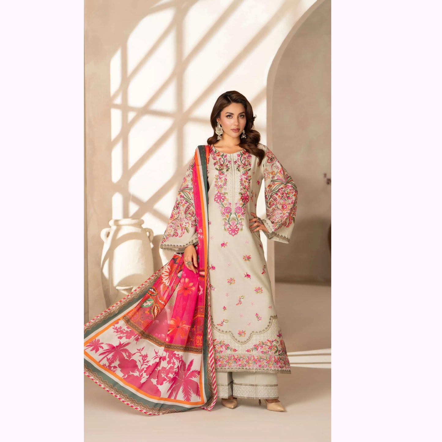 KC-1562 "Ferisha" Embroidered Festive Collection by Karma Collection