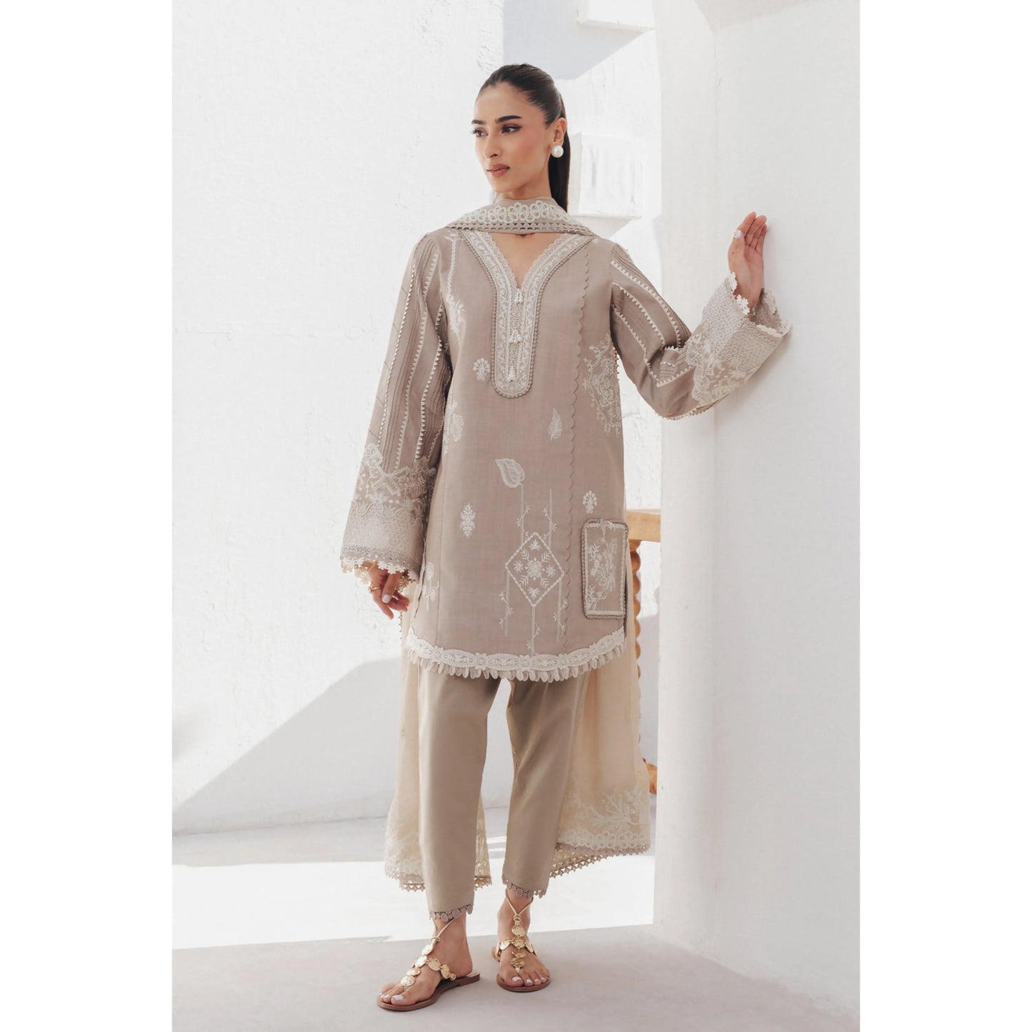 UQR-01 Qalamkar Basic Pret 26" Summer Collection | Ready to Wear Asian clothes