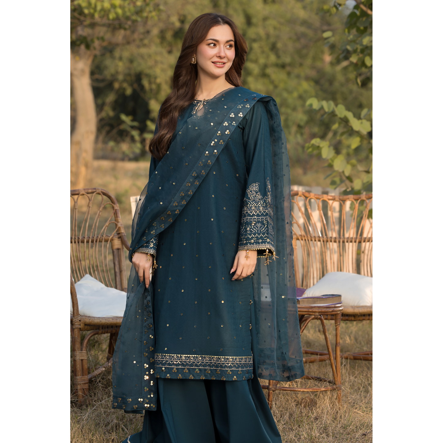 UAL-02 3 Pc Cotton Jacquard Ready to Wear Collection | Simrans