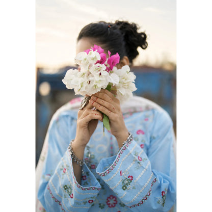 UCA-43 "HER" Collection Embroidered Cambric Cotton by Casuallite 3 Piece Suit for Women | Ready to Wear Pakistani Dress