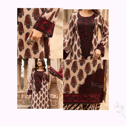 "AURA" Embroidered Georgette Collection by Karma Collection