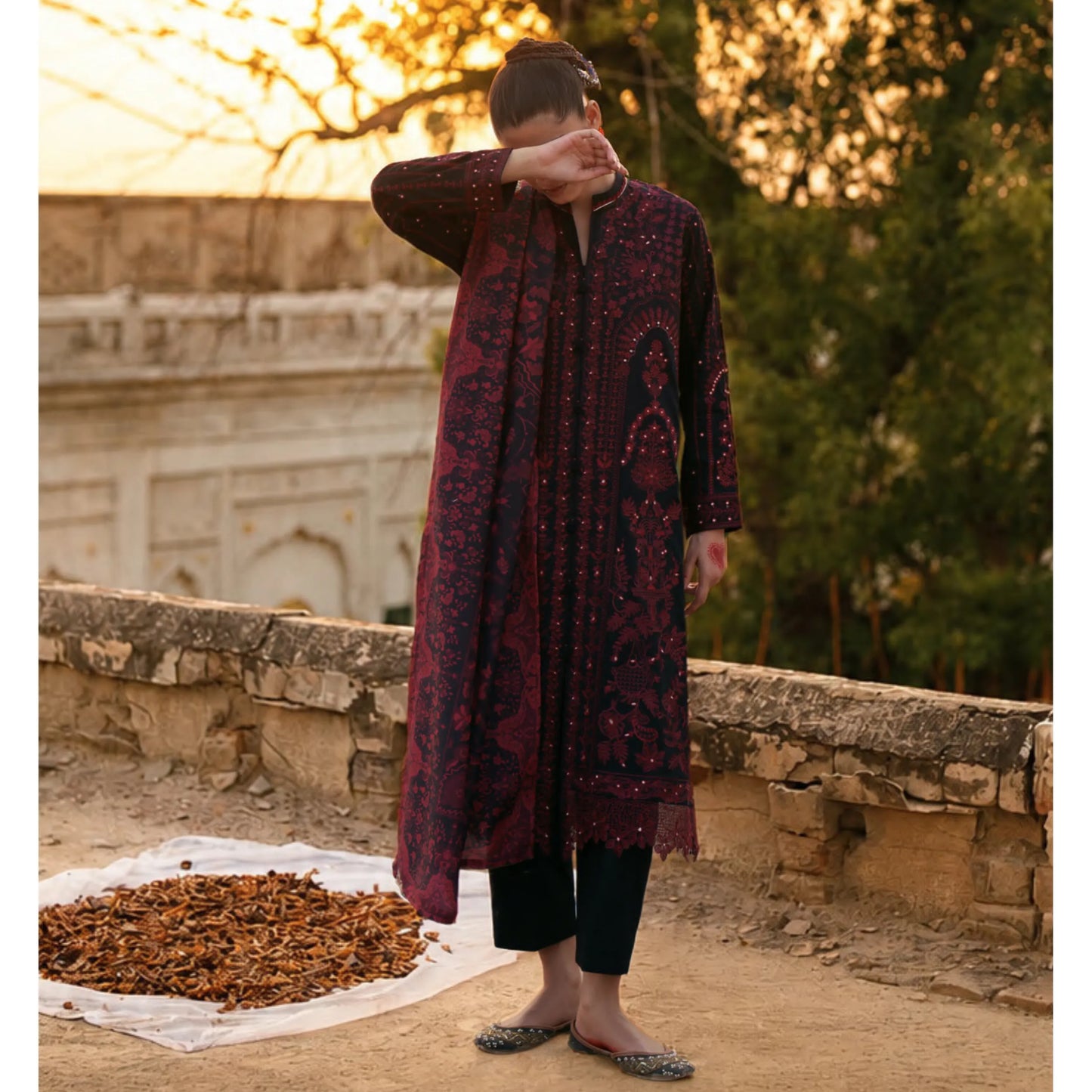 UCA-43 "HER" Collection Embroidered Cambric Cotton by Casuallite 3 Piece Suit for Women | Ready to Wear Pakistani Dress