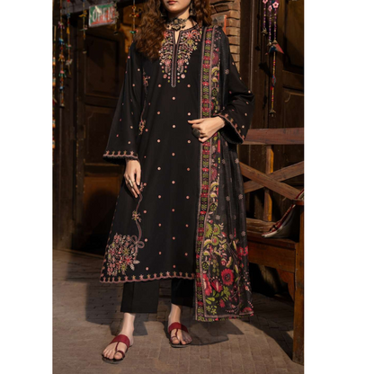 3 Pc Embroidered Cambric Cotton Ready to Wear Eid Collection by Casuallite | UCA-13