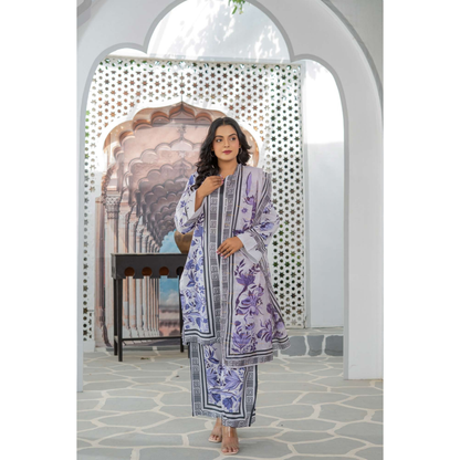 UMRZ-47 3 Pc Pakistani Printed Summer Lawn Collection by Rangz