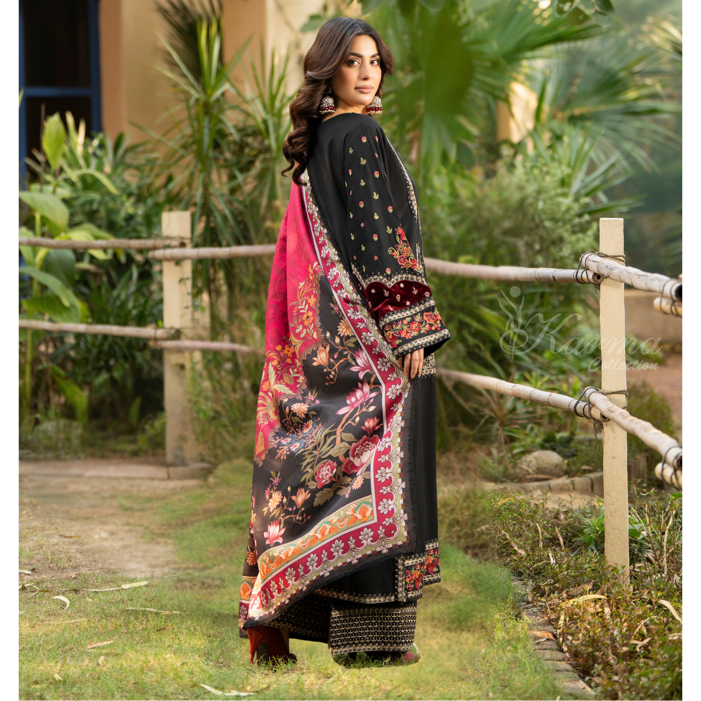 "Nigar" Kotrai Edition Luxury Embroidered 3 Piece by Karma Collection