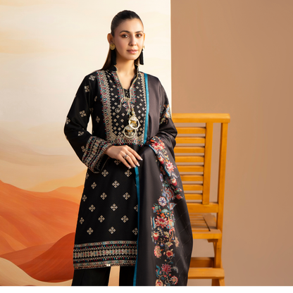 RA-25 Embroidered Dhanak Collection by Raniya.h