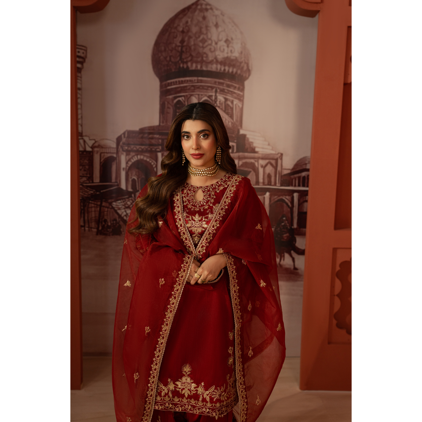 UA-170 Raw Silk Embroidered Festive Collection