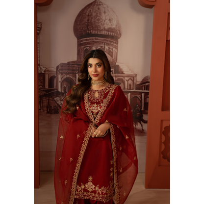 UA-170 Raw Silk Embroidered Festive Collection