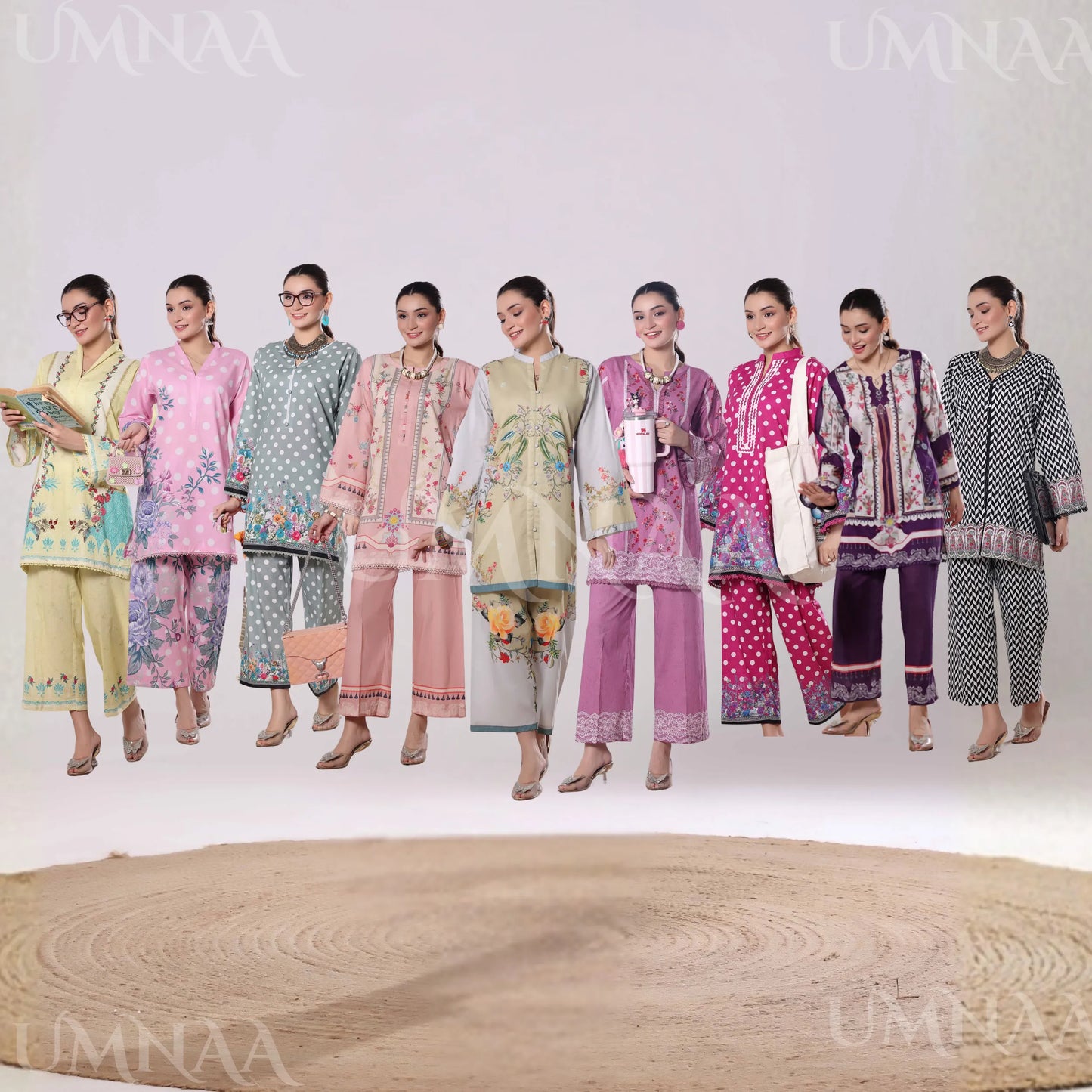 USN-18 Daily Pret Vol'8 Printed Lawn Co-Ords Set by Saphron