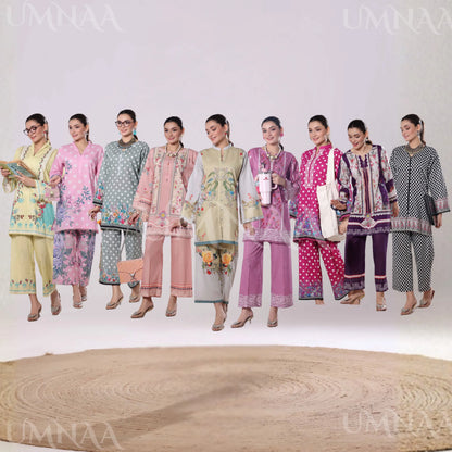 USN-18 Daily Pret Vol'8 Printed Lawn Co-Ords Set by Saphron