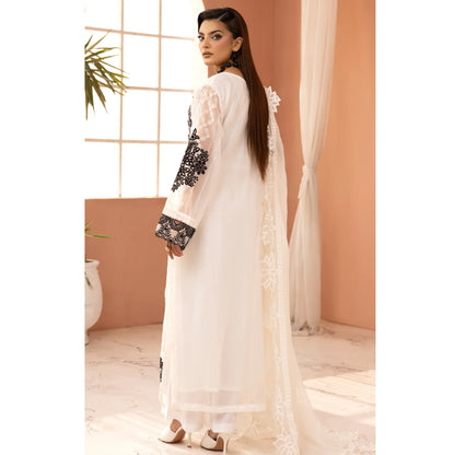 UMS-68 Florence Embroidered Visocse 3 pc Collection | Simrans