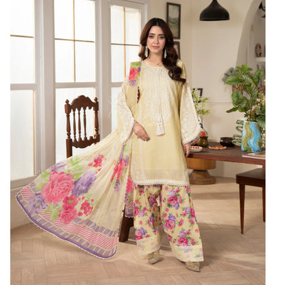 "Flora" Embroidered Lawn 3 Pc Collection | Karma Collection