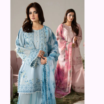 KC-1580 "AYRA" Embroidered Cambric Cotton Collection by Karma Collection