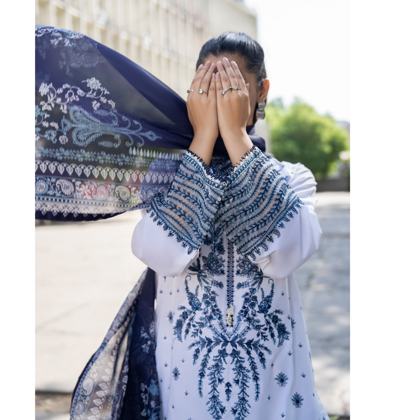 UCA-22 3 pc Summer Cotton Lawn Monochrome Collection | Ready to Wear | Casuallite