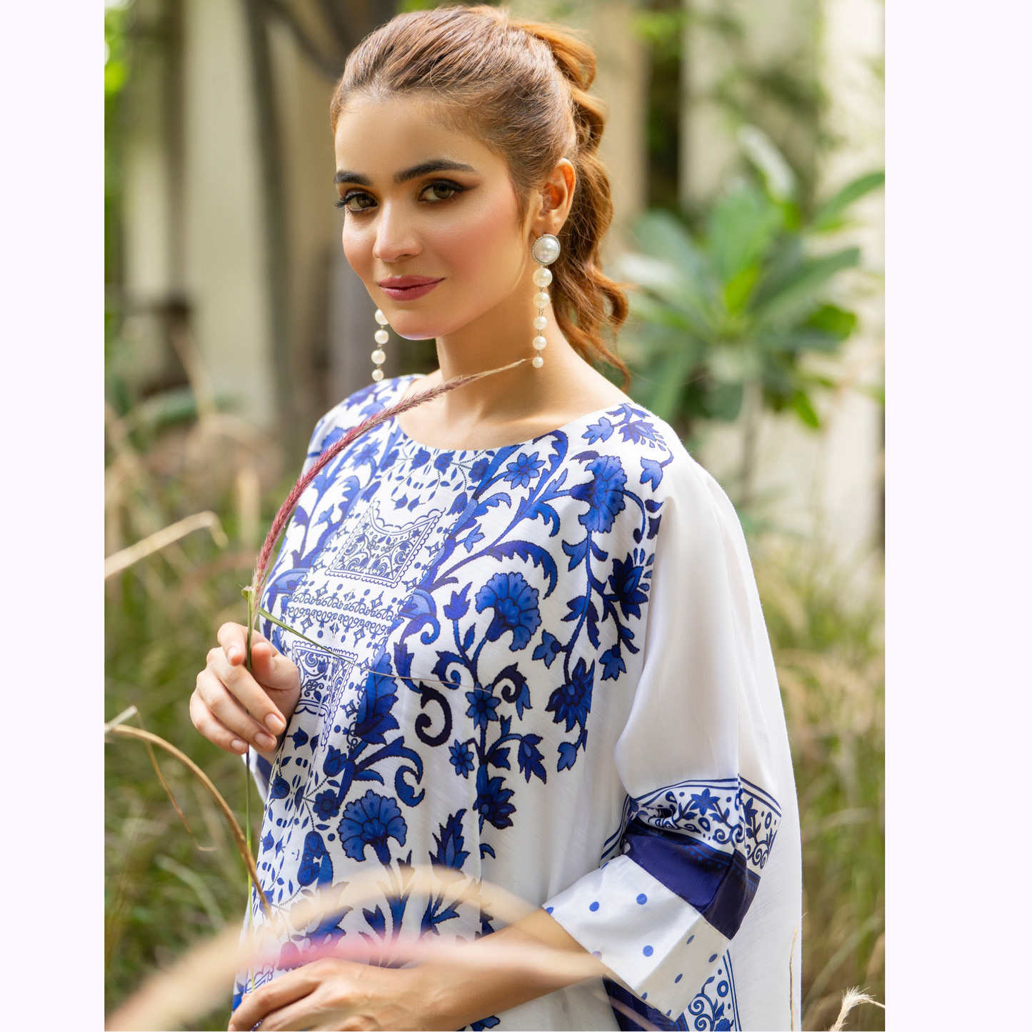 Sëleñe Raw Silk Printed Co-Ords Set by Karma Collection | Ready to Wear Modest fashion Asian