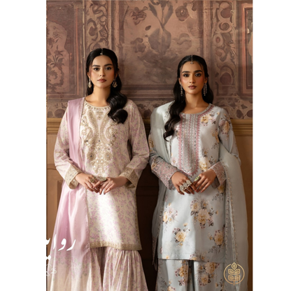Luxury Embroidered Printed Cotton Silk Collection | Ready to Esra | Esra fashion