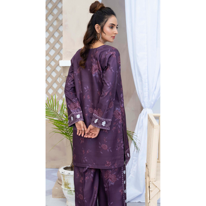 2 Printed Pakistani Co-Ords Set with Bag | Ready to Wear | Raniya.h | UMRAH0901