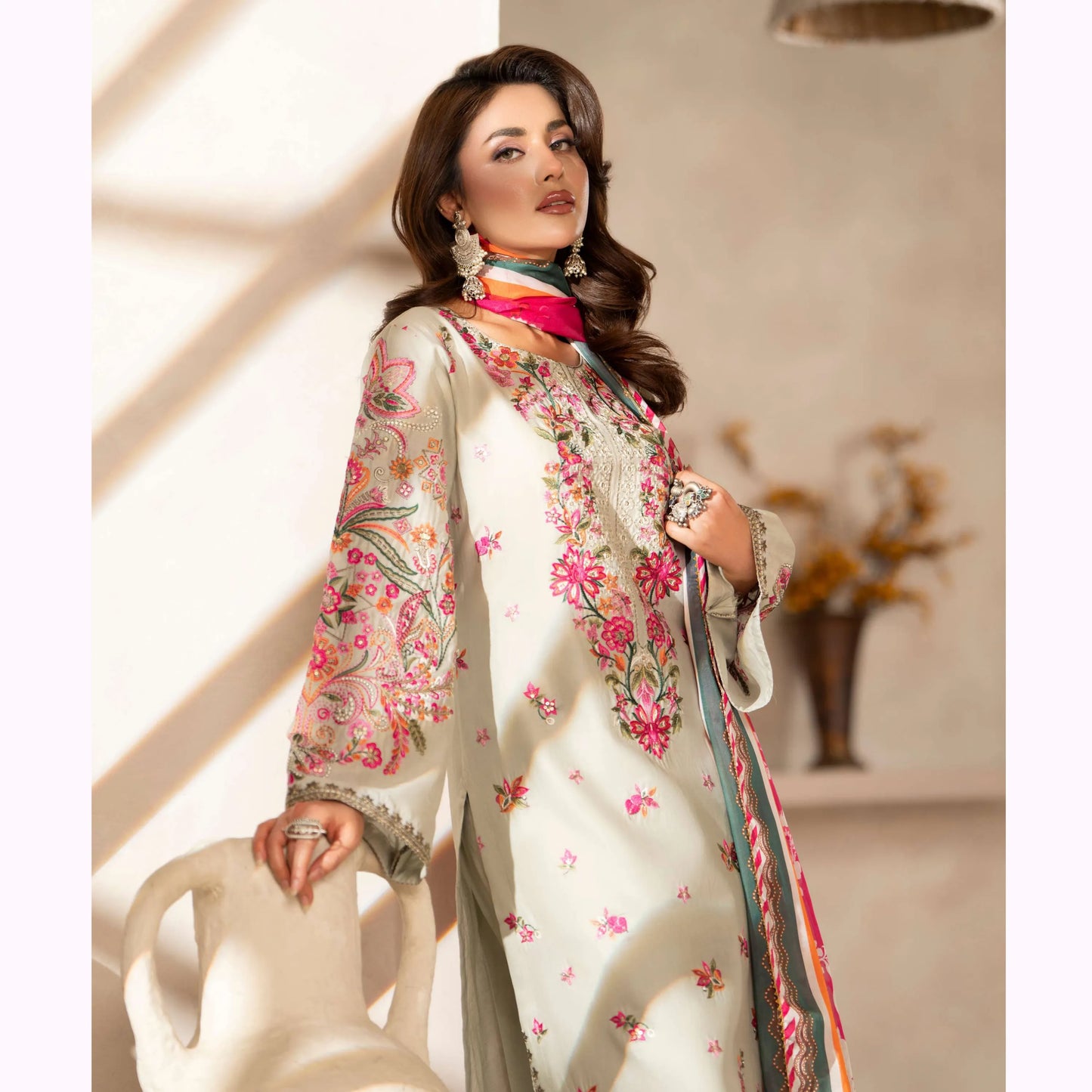 KC-1562 "Ferisha" Embroidered Festive Collection by Karma Collection