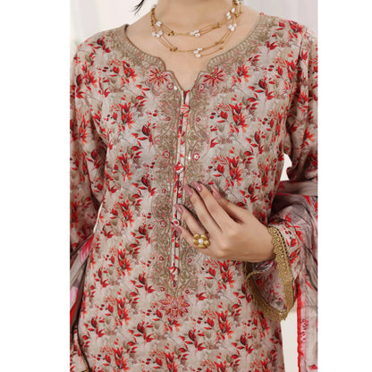 USN-22 Embroidered Chikankari Lawn 3 Piece Summer Collection by saphron | Ready to Wear Pakistani Asian Eastern wear