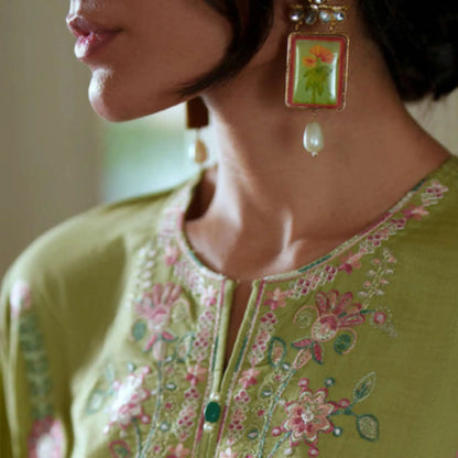 UCA-46 "Sakoon" Embroidered Cambric Cotton Pc Collection | Casuallite