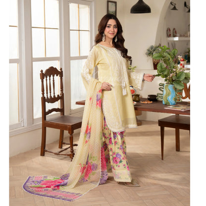 "Flora" Embroidered Lawn 3 Pc Collection | Karma Collection