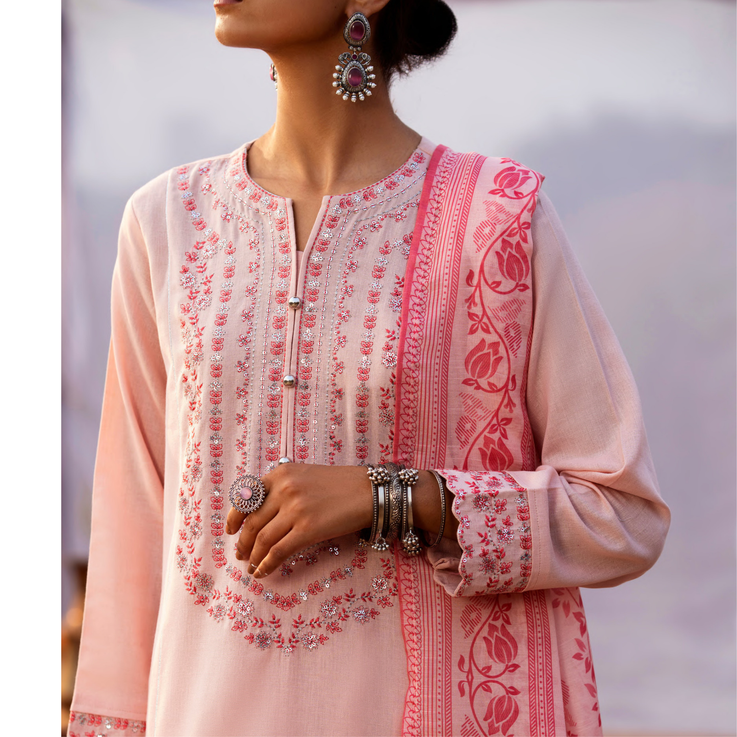 3 Pc Embroidered Khaddar Ready to Wear Collection by Casuallite | UMCAE0901