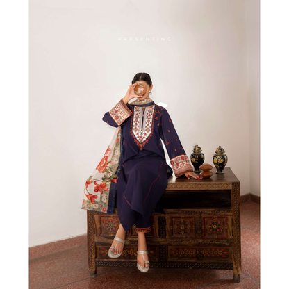 UCA-20 Luxury Cambric Cotton Farshi Shalwar Collection | Ready to Wear | Casuallite