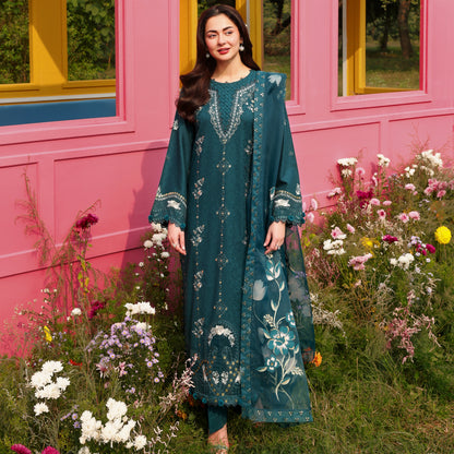 UMS-56 Janan Mother Daughter Chikenkari Jacquard Eid Edit by Simrans | Ready to Wear Asian Pakistani clothes