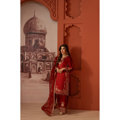 UA-170 Raw Silk Embroidered Festive Collection