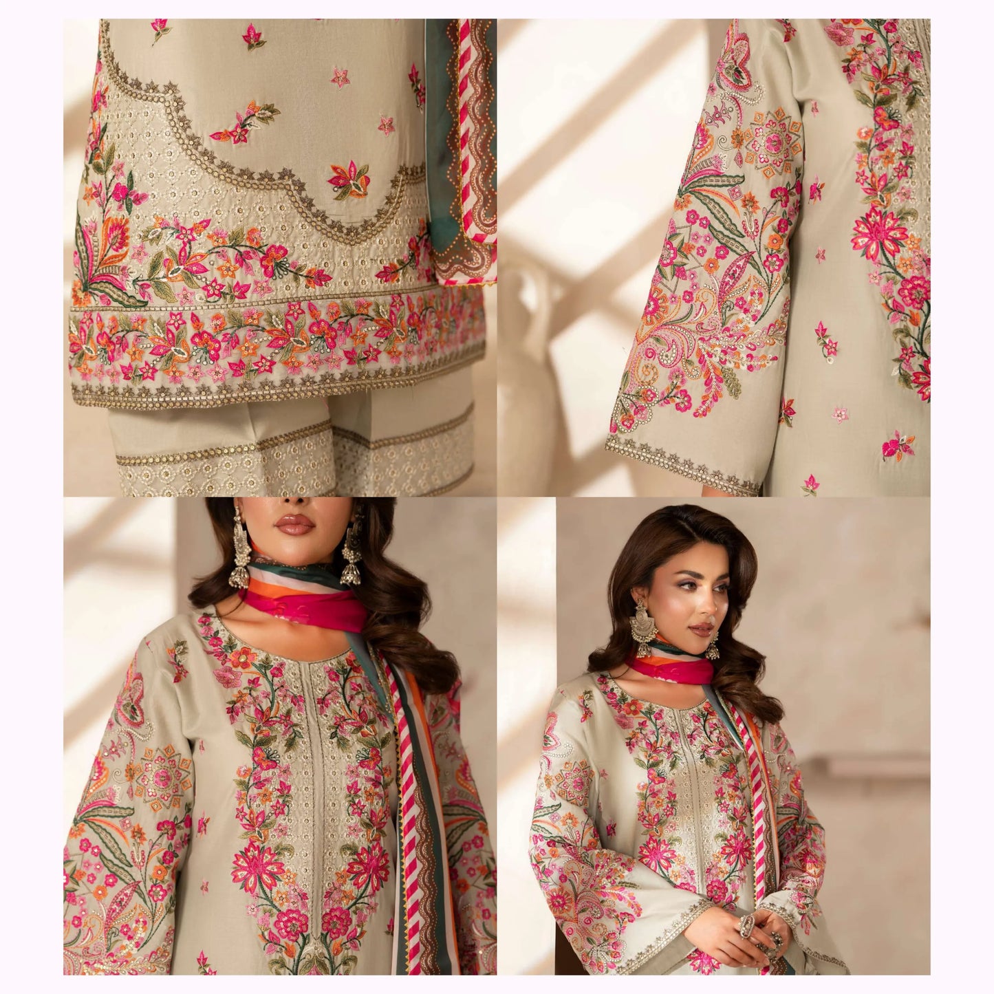 KC-1562 "Ferisha" Embroidered Festive Collection by Karma Collection