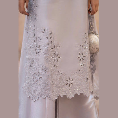 RA-36 Embroidered Sheesha Silk 3 Piece Suit | Premium Embroidered Silk Dress with Dupatta | Women's Party & Festive Wear