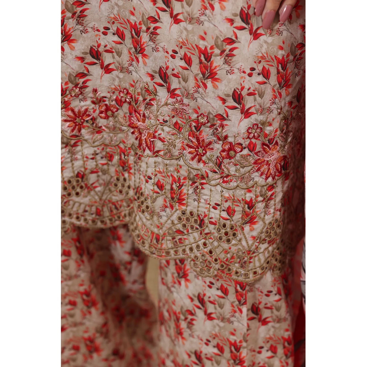 USN-22 Embroidered Chikankari Lawn 3 Piece Summer Collection by saphron | Ready to Wear Pakistani Asian Eastern wear