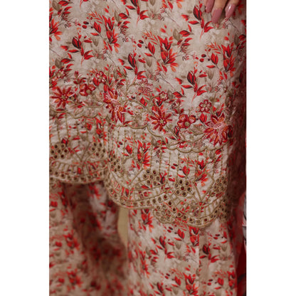 USN-22 Embroidered Chikankari Lawn 3 Piece Summer Collection by saphron | Ready to Wear Pakistani Asian Eastern wear